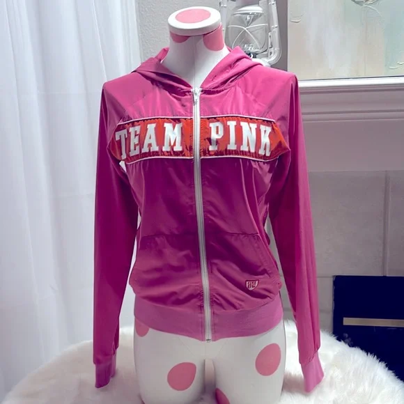 Victoria’s Secret PINK Vintage Team PINK Jacket Like New Excellent Condi… - Picture 2 of 10